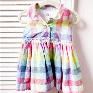 Baby Gap Plaid Shirtdress 12-18 Months